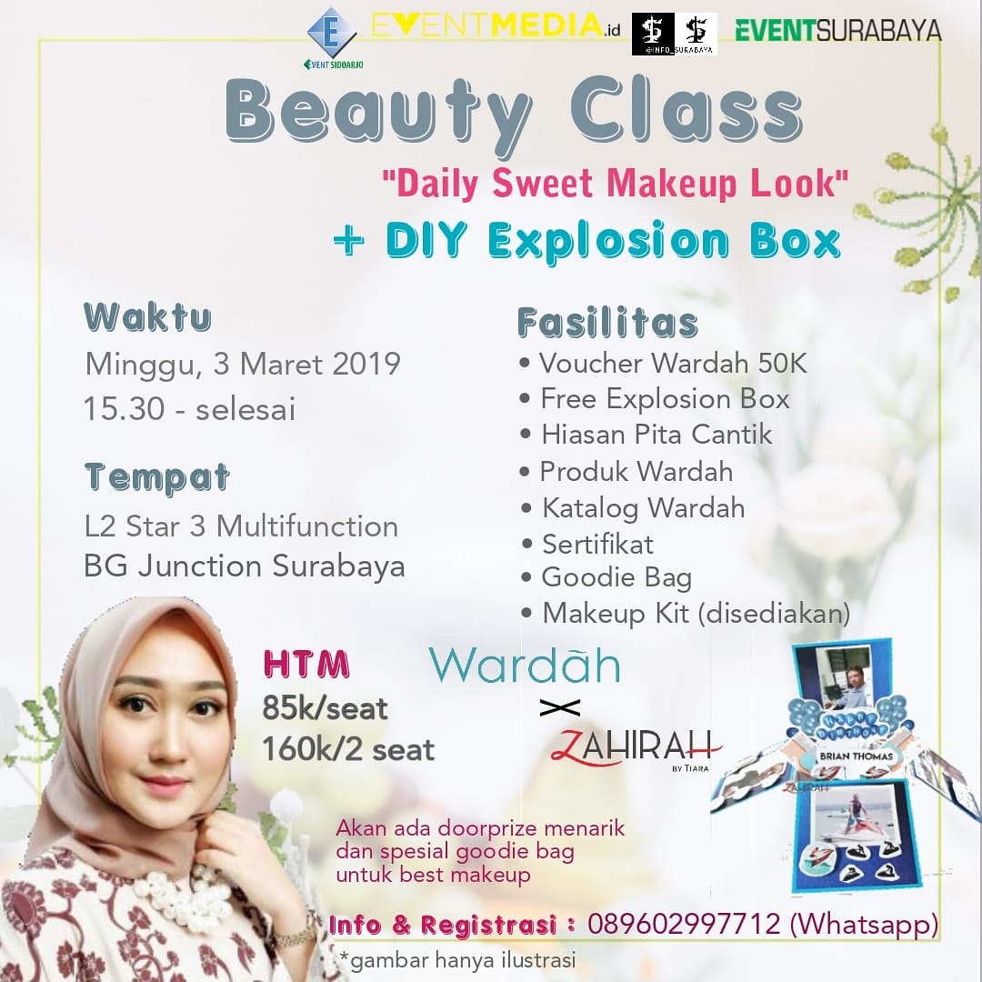 &#8220;Beauty Class and DIY Explosion Box&#8221; with Wardah Beauty