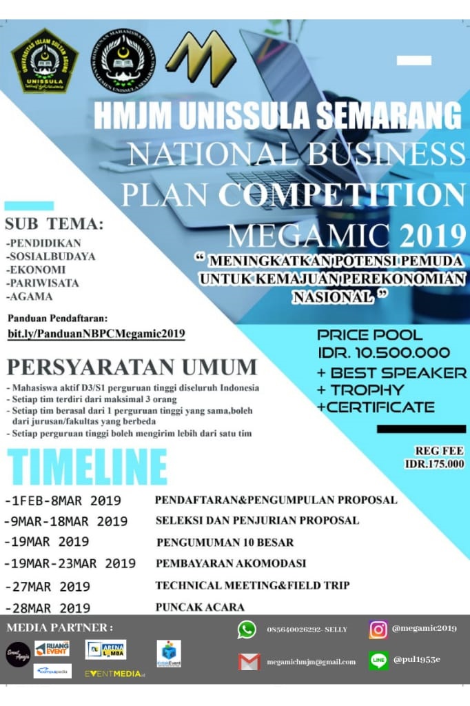 NATIONAL BUSINESS PLAN COMPETITION MEGAMIC 2019