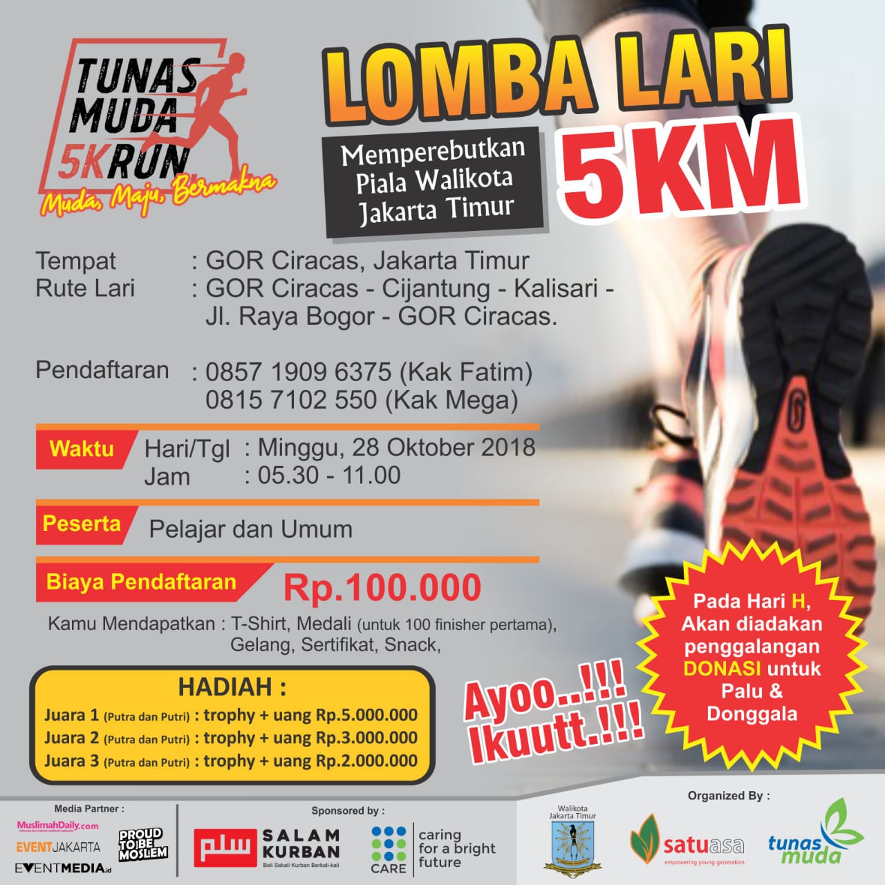 Lomba Lari 5 KM | Piala Walikota Jakarta Timur image 1