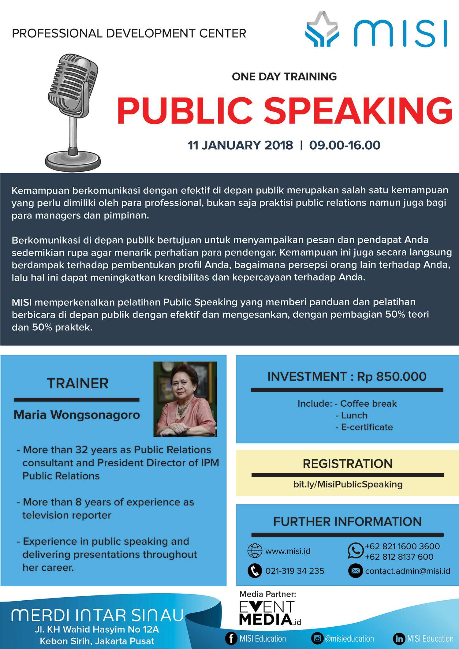 One Day Training Public Speaking